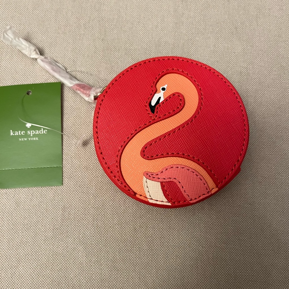 BNWT Kate Spade Flamingo Coin Purse